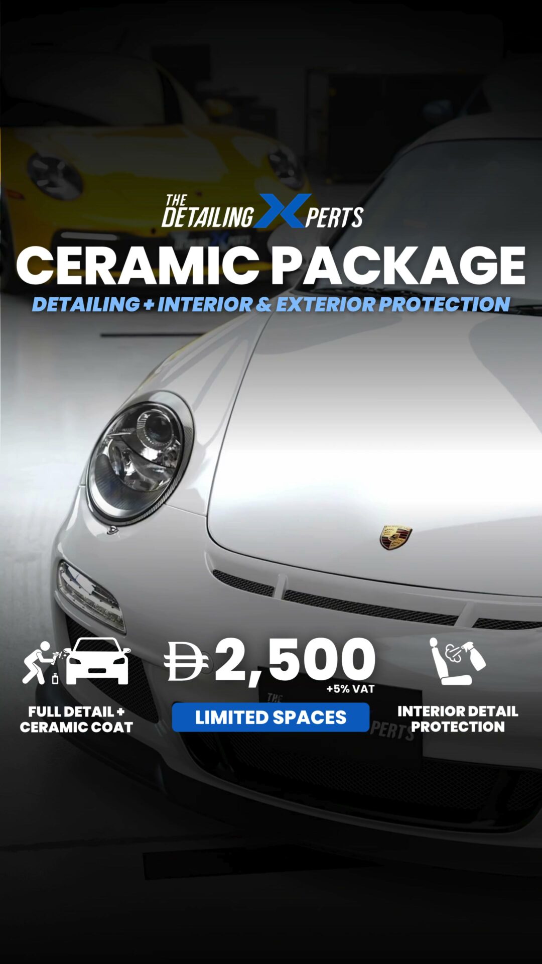 Drive-sourced ceramic coating package close-up at The Detailing Xperts Dubai