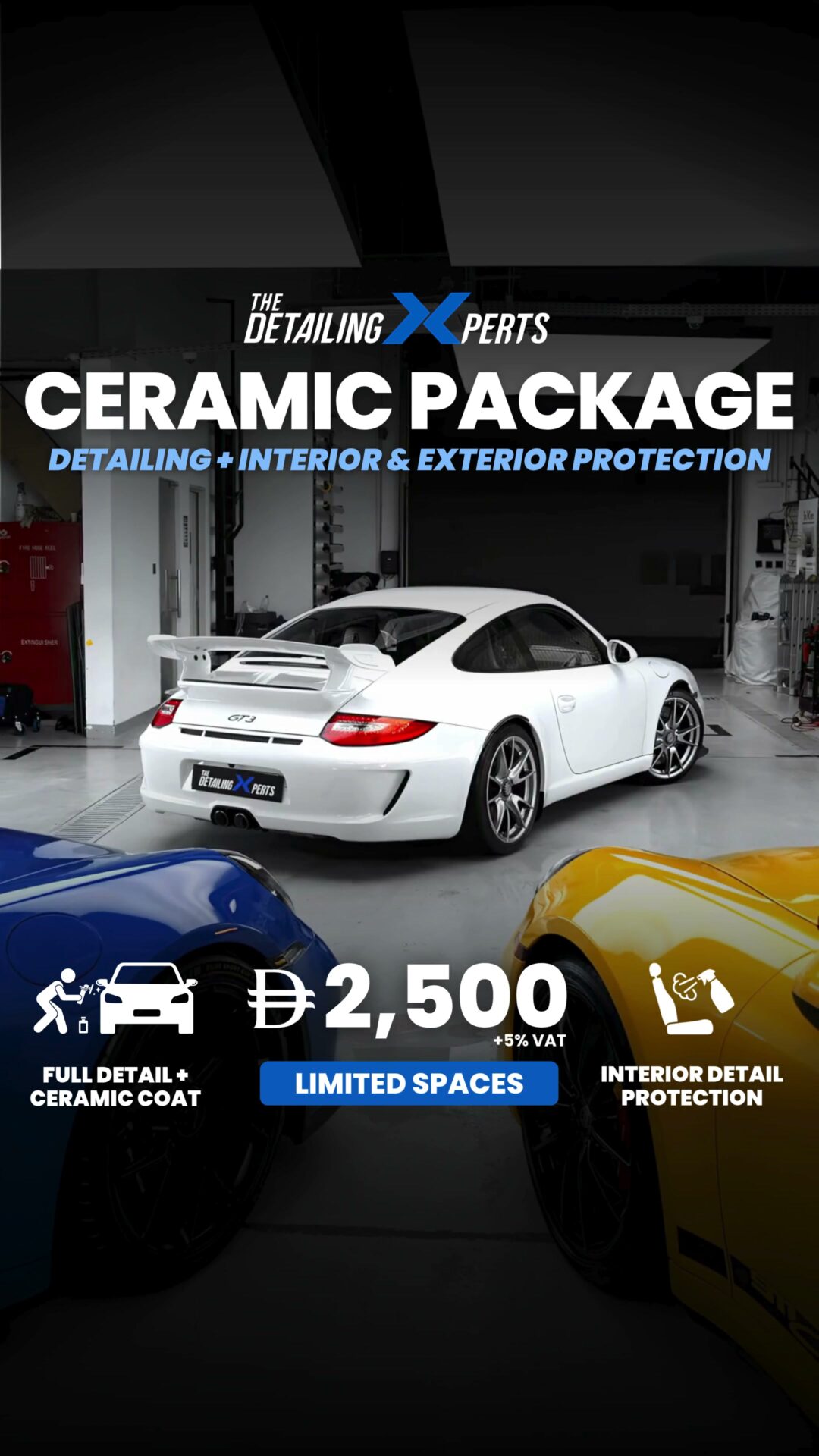 Drive-sourced ceramic coating finish visual at The Detailing Xperts Dubai