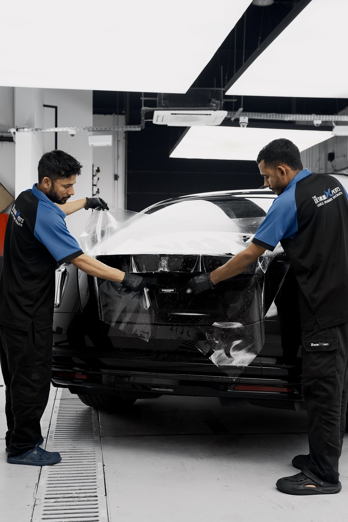 Rolls-Royce Spectre paint protection film installation